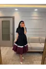 Tasarım Bloklu Elbise