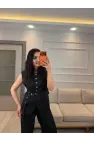Mrka Muadil Kuş Gözlü Yelek Pantolon Takım