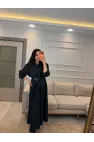 Gold Toka Detaylı Gömlek Etek Takım