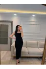 Aksesuar Detaylı Drapeli Elbise
