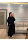 Pelerin Detaylı Etek Gömlek Takım