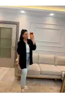 Petek Yıldız Aksesuarlı Salaş Gömlek