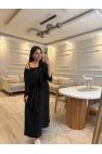 Bolerolu İp Askılı Elbise