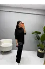 Saten Dantel Detaylı Modal Takım