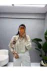 Vancex Boncuk Çiçek Detaylı Gömlek