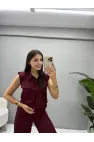 Luiza Cep Detaylı Sıfır Kol İkili Takım