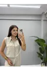 Luiza Cep Detaylı Sıfır Kol İkili Takım