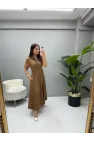 Glamorus Fermuarlı Keten Elbise