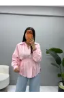 Bel Pensli Bağlamalı Gömlek