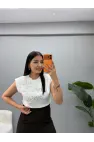 Pera Mrka Model Çiçek Desenli Bluz