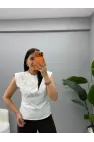 Pera Mrka Model Çiçek Desenli Bluz