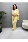 Valeska Tensel Ceket Pantolon Takım