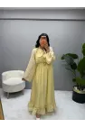 Coraline Gold Toka Detaylı Elbise