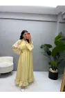 Coraline Gold Toka Detaylı Elbise