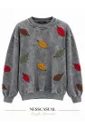 Baskılı Yıkamalı Sweatshirt