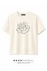Çiçek Taş Detaylı T-Shirt
