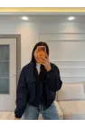 Çift Cep Kısa Ceket
