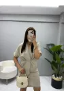 Daring Yarasa Kol Bel Bağlamalı Elbise