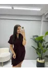 Daring Yarasa Kol Bel Bağlamalı Elbise