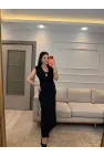 Degaje Yaka Sandy Elbise