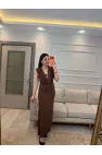 Degaje Yaka Sandy Elbise