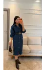 Denim Kot Elbise