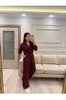 Düğme Detaylı Modal Eşofman Takım