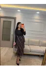 Etek Kat Kat Garnili Elbise