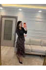 Etek Kat Kat Garnili Elbise