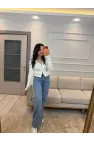 Fermuarlı Kısa Triko Hırka