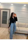 Fermuarlı Kısa Triko Hırka