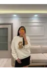 Fluffy Üç İplik Şardonlu Sweatshirt