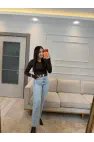 Frances Yüksek Bel Straight Fit Jean