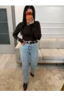 Frances Yüksek Bel Straight Fit Jean