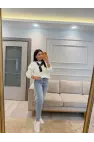 Fularlı Üç İplik Sweatshirt