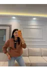 Fularlı Üç İplik Sweatshirt