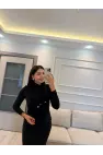 Kalp Düğmeli Büzgü Bantlı Bluz