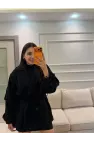 Kemer Detaylı Kaşe Kaban