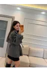 Kemer Detaylı Kaşe Kaban