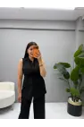 Keten Yelek Pantolon Takım