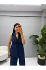Keten Yelek Pantolon Takım
