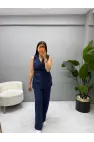 Keten Yelek Pantolon Takım