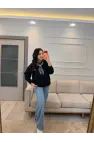 Klos Fular Detaylı Sweatshirt