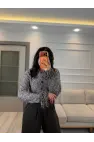 Kolu Püskül Detaylı Triko Hırka