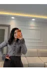 Kolu Püskül Detaylı Triko Hırka