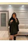 Kürk Ve Püskül Detaylı Kaşe Ceket