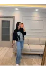 Leopar Baskılı Modal Sweatshirt