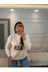 Leopar Paris Üç İplik Sweatshirt