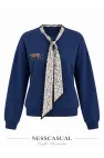 Leopar Şal Detaylı Sweatshirt