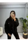 Lida Gabardin Triko Detay Ceket